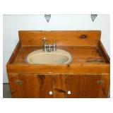 CLOSEUP HANDMADE WASH STAND