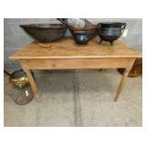 CAST IRON ITEMS, HARVEST TABLE