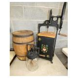 GLASS CHURN, DAZY CHURN, WOODEN BARREL
