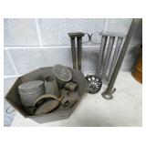 EARLY TIN WARE, CANDLE MOLDS
