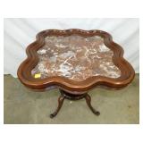 CLOSEUP TOP VIEW CHOC. MARBLE