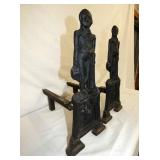 20IN CAST WASHINGTON ANDIRONS