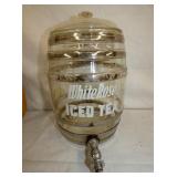 3G. WHITE ROSE TEA GLASS DISPENSER