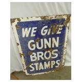 PORC. GUNN STAMPS SIGN