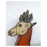 CLOSEUP ALL ORIG. WOODEN RIDE