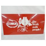 COBLE SIGN W/ FARMER AND COW