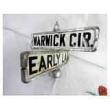 PORC. DOUBLE STREET SIGN