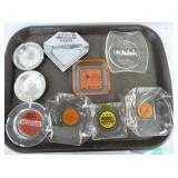 COLLECTION EARLY ADVERTISING ASH TRAYS