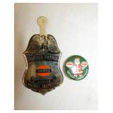 ESSO CHRISTMAS BUTTON, AMOCO PATROL