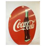 COCA COLA SIGN W/ BOTTLE