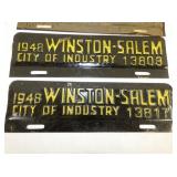 ALL OLD STOCK 1948 CITY TAGS
