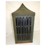 EARLY COPPER CUPALOA W/ STAINED GLASS