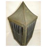 EARLY COPPER CUPALOA W/ STAINED GLASS