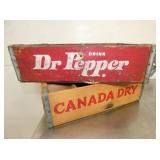 DR. PEPPER CRATE, CANADA DRY CRATE