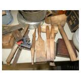 VARIOUS EARLY LEVELS, WOODEN HAMMERS