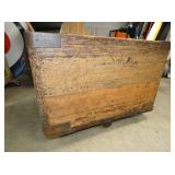 EARLY WOODEN INDUSTRIAL CART