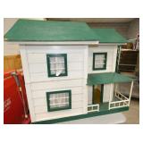 EARLY HANDMADE 2PC. DOLL HOUSE