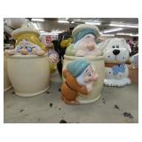 SNOW WHITE DWARF COOKIE JARS