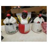 COLLECTION BLACK AMERICANA COOKIE JARS