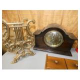 MUSIC STAND, MANTEL CLOCK