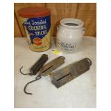 BRASS FRONT SCALES, JAR, ADV. TIN