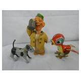 EARLY TIN LITHO KEYWIND TOYS