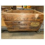 EARLY WOODEN PAINT/VARNISHES BOX