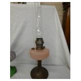PINK RIB ALADDIN OIL LAMP