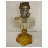 AMBER BASE ALADDIN OIL LAMP