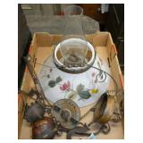 EARLY HANGING ULL DOWN LAMP W/ SHADE