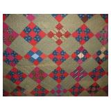 CLOSEUP HANDMADE QUILT