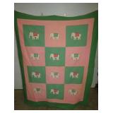 ELEPHANT PATTERN BABY QUILT