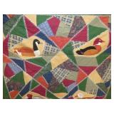 CLOSEUP HANDMADE QUILT