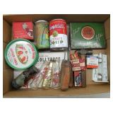 ADV. TINS, TOBACCO ITEMS, ETC