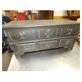 UNUSUAL SMALL LINEN CHEST