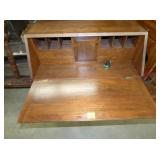 INSIDE DESK W/ PEGION HOLES