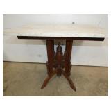 MARBLE TOP EASTLAKE TABLE 
