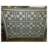 EARLY HANDMADE BLOCK QUILT