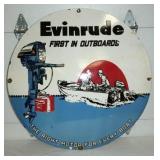 30IN. PORC. EVINRUDE CONTEMPORARY SIGN 