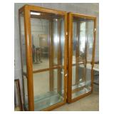 LEFTSIDE OAK SHOWCASES 