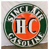 6FT. PORC. SINCLAIR HC GASOLINE DS SIGN