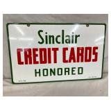 1954 PORC. DS SINCLAIR CARDS SIGN