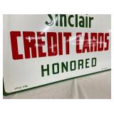 1954 PORC. DS SINCLAIR CARDS SIGN