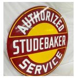 42IN PORC. DS STUDEBAKER DEALER SIGN