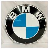 24IN PORC. CONVEX BMW DEALER SIGN