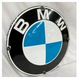 24IN PORC. CONVEX BMW DEALER SIGN