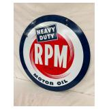 PORC. DS 34IN RPM MOTOR OIL SIGN