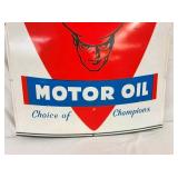 1969 OILZUM DIE CUT MOTOR OIL SIGN