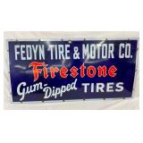 PORC.FIRESTONE FEDYN TIRE CO. SIGN
