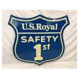 HEAVY EMB. US ROYAL SAFETY SHIELD SIGN